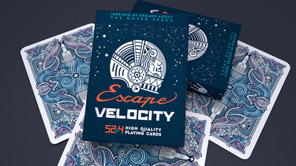 Escape Velocity (Blue) Playing Cards