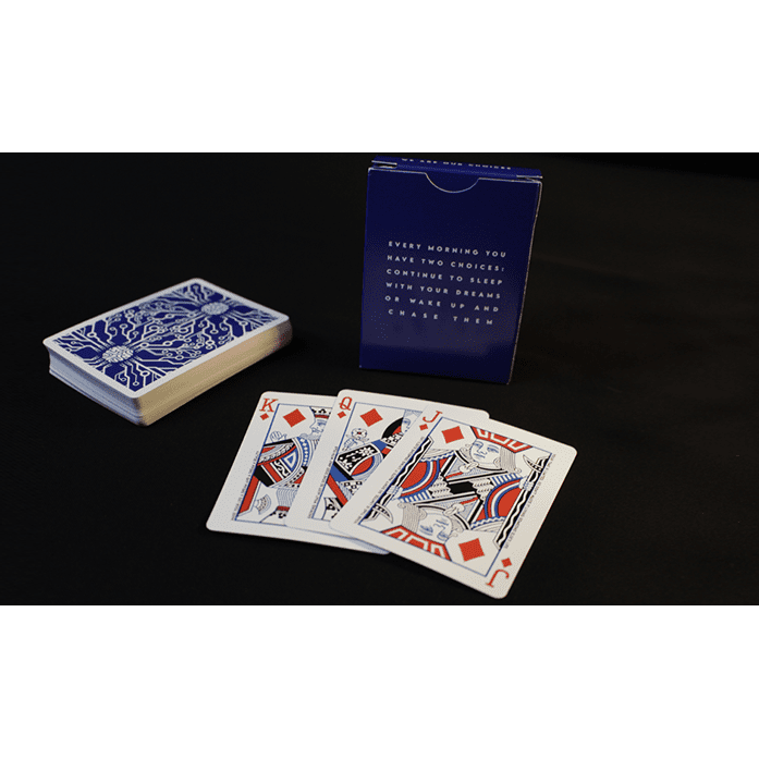 Mindset Duo 1 Red and 1 Blue Set Playing Cards (Marked) by Anthony Stan