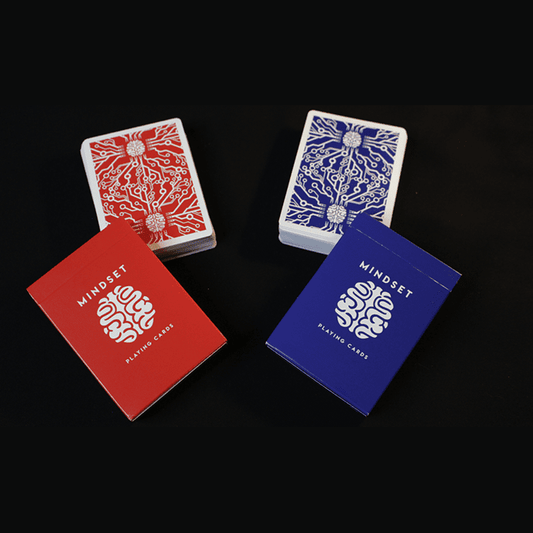 Mindset Duo 1 Red and 1 Blue Set Playing Cards (Marked) by Anthony Stan