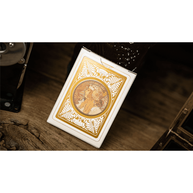 Mucha Gismonda Standard Gold Edition Playing Cards by TCC