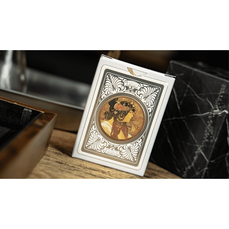 Mucha Princess Hyacinth Silver Edition Playing Cards by TCC