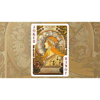 Mucha Princess Hyacinth Silver Edition Playing Cards by TCC