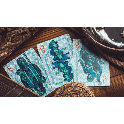 Gilded Maya Moon Playing Cards