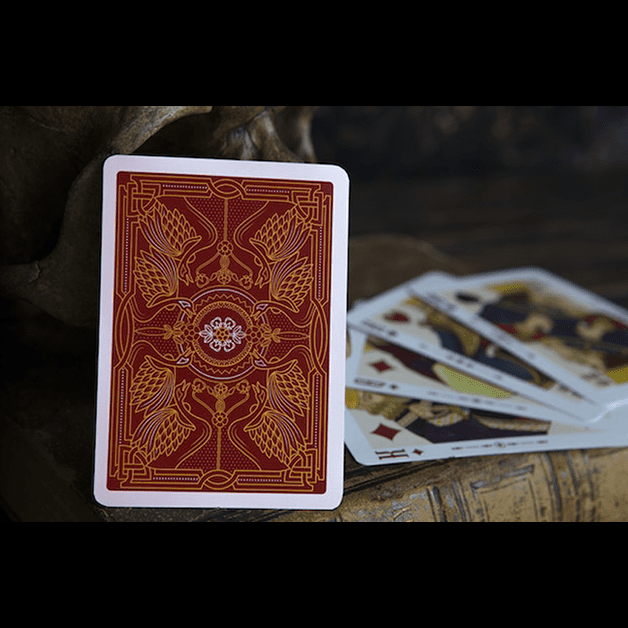 Shakespeare (Burgundy) Playing Cards