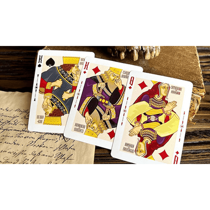 Shakespeare (Burgundy) Playing Cards