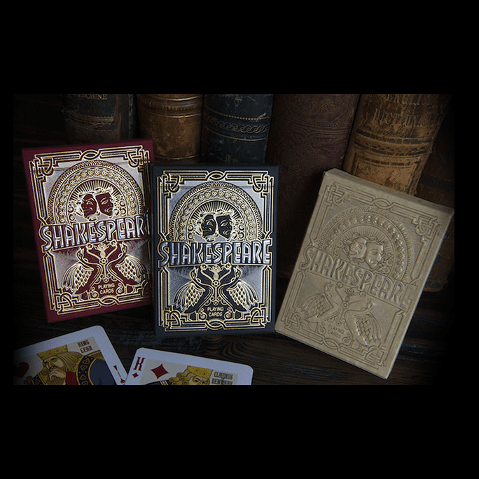 Shakespeare (Burgundy) Playing Cards