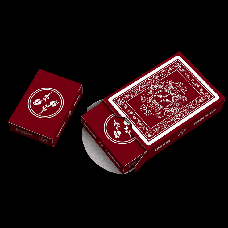 Black Roses Edelrot Mini Playing Cards (Collector's Box)