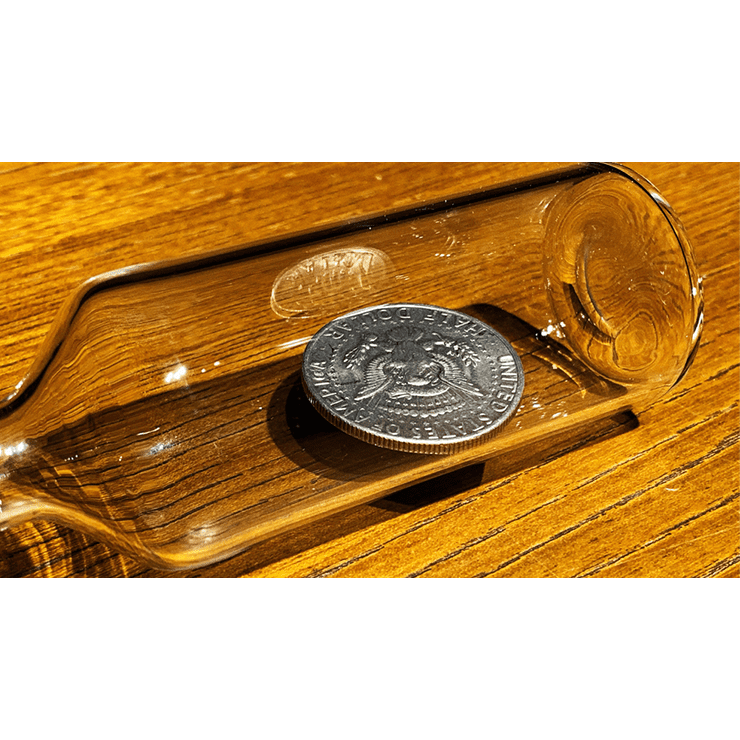 REAL COIN IN BOTTLE (HALF) by Bacon Magic - Trick