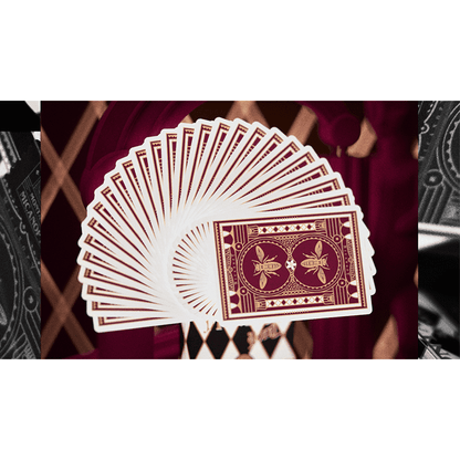 Montauk Hotel Burgundy Playing Cards by Gemini