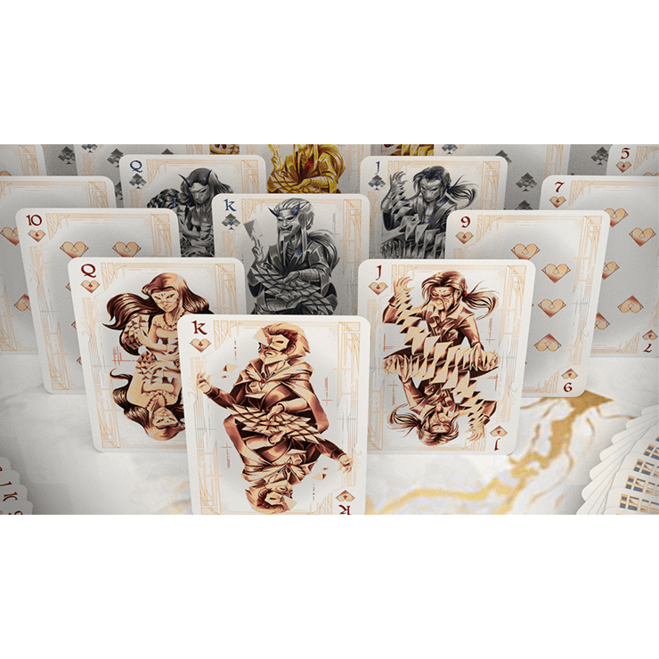 Card Masters Precious Metal Foil (White) Playing Cards by Handlordz