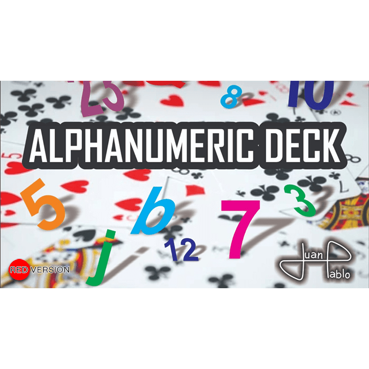 ALPHANUMERIC DECK RED by Juan Pablo - Trick