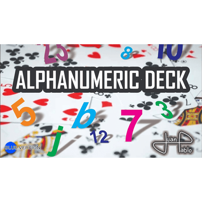 ALPHANUMERIC DECK BLUE by Juan Pablo - Trick