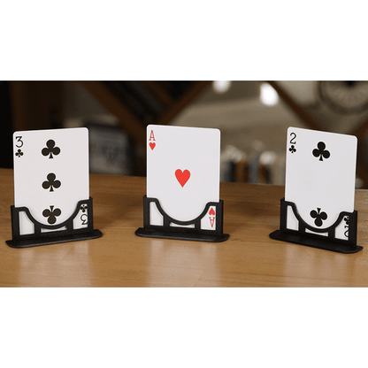 Three Cards Monte Stand RED (Gimmicks and Online Instruction) by Jeki Yoo - Trick