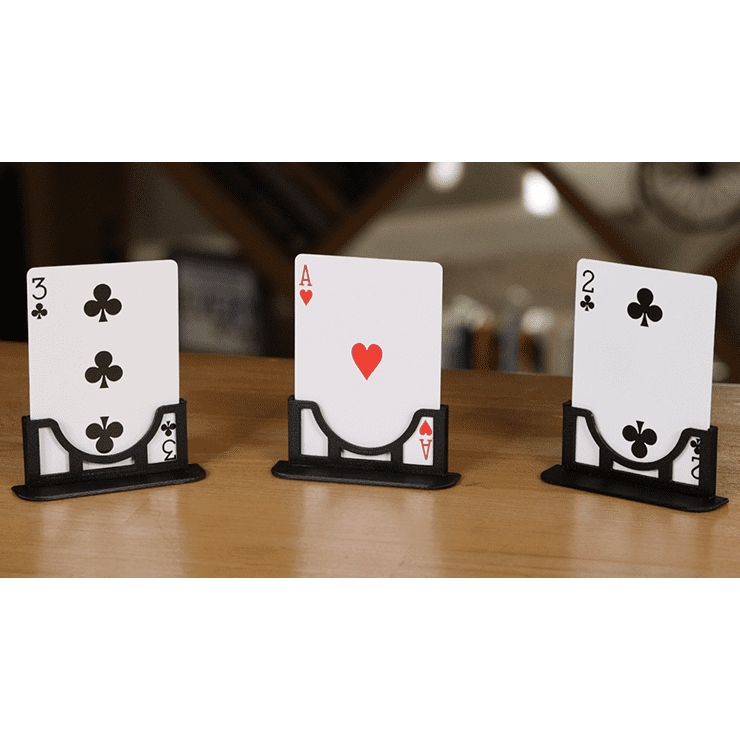 Three Cards Monte Stand RED (Gimmicks and Online Instruction) by Jeki Yoo - Trick