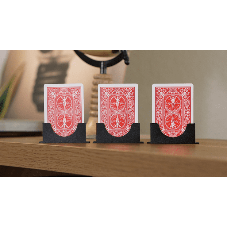 Three Cards Monte Stand RED (Gimmicks and Online Instruction) by Jeki Yoo - Trick