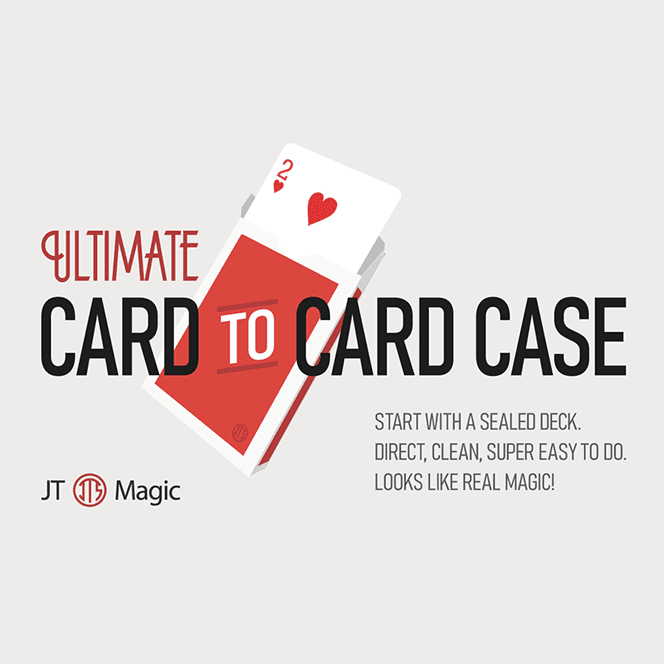 Ultimate Card to Card Case RED (Gimmicks and Online Instructions) by JT - Trick