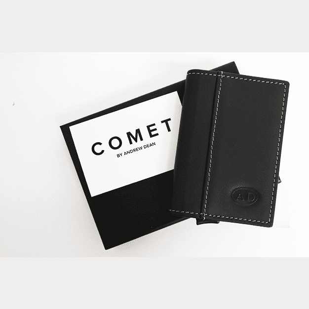 Comet Black Leather Red Shell (Gimmicks and Online Instruction) by Andrew Dean - Trick