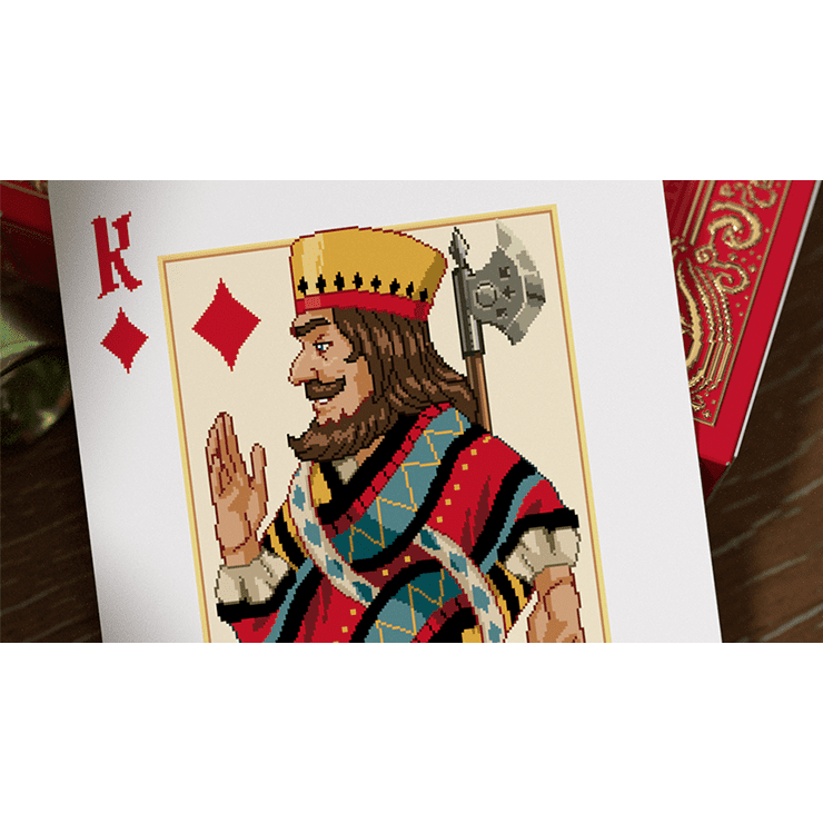 Pixel Kingdom (Red Edition) Playing Cards