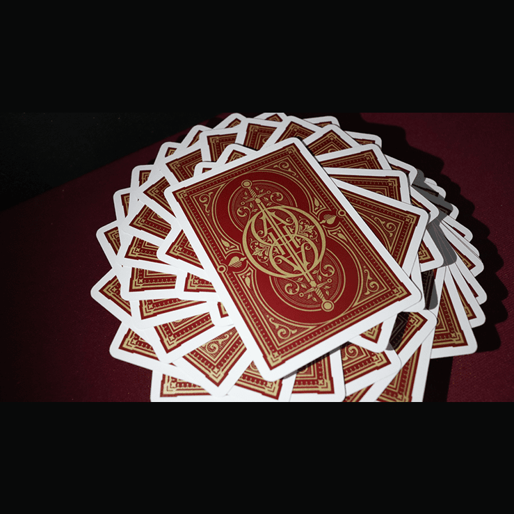 Oath Standard (Burgundy) Playing Cards by Lotrek