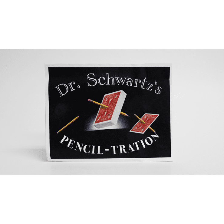 Dr. Schwartz's Pencil-Tration (Gimmicks and Online Instructions) by Martin Schwartz - Trick (Deck color may vary)