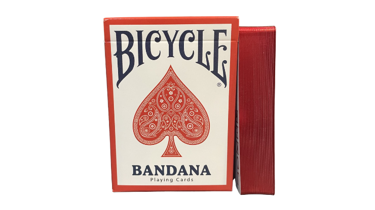 Gilded Bicycle Bandana (Red) Playing Cards