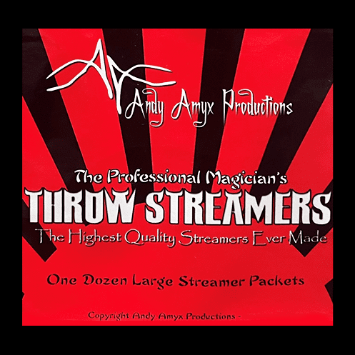 Throw Streamers RED by Andy Amyx ( 1dozen = 1 unit) - Trick