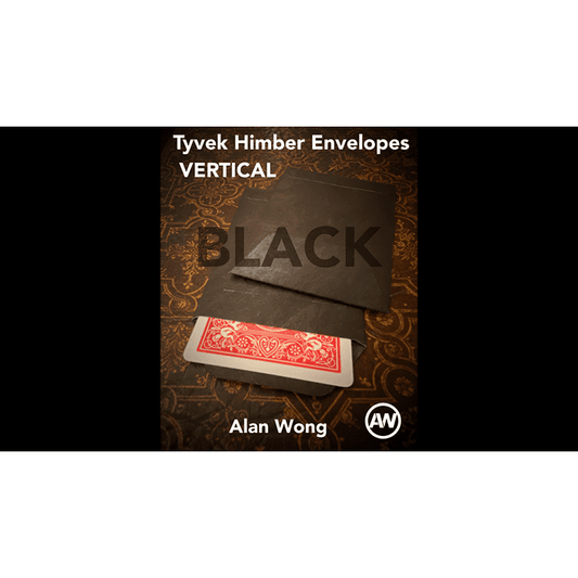 Tyvek VERTICAL Himber Envelopes BLACK (10 pk.) by Alan Wong - Trick
