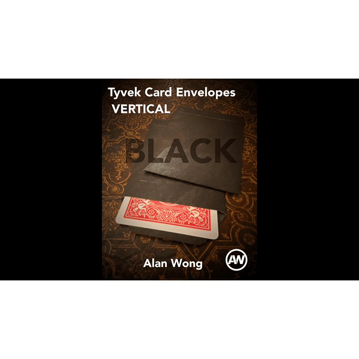 Tyvek VERTICAL Envelopes BLACK (10 pk.) by Alan Wong - Trick