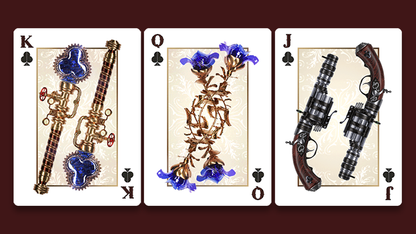 Victorian Steampunk (Silver) Playing Cards