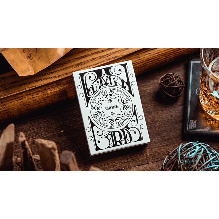 Smoke & Mirror (Smoke-White) Standard Limited Edition Playing Cards by Dan & Dave