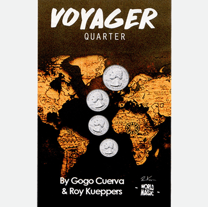 Voyager US Quarter (Gimmick and Online Instruction) by GoGo Cuerva - Trick