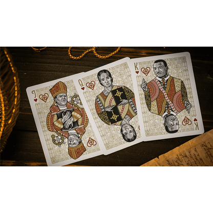 The Cross (Maroon Martyrs) Playing Cards by Peter Voth x Riffle Shuffle