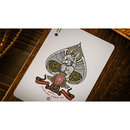 The Cross (Maroon Martyrs) Playing Cards by Peter Voth x Riffle Shuffle