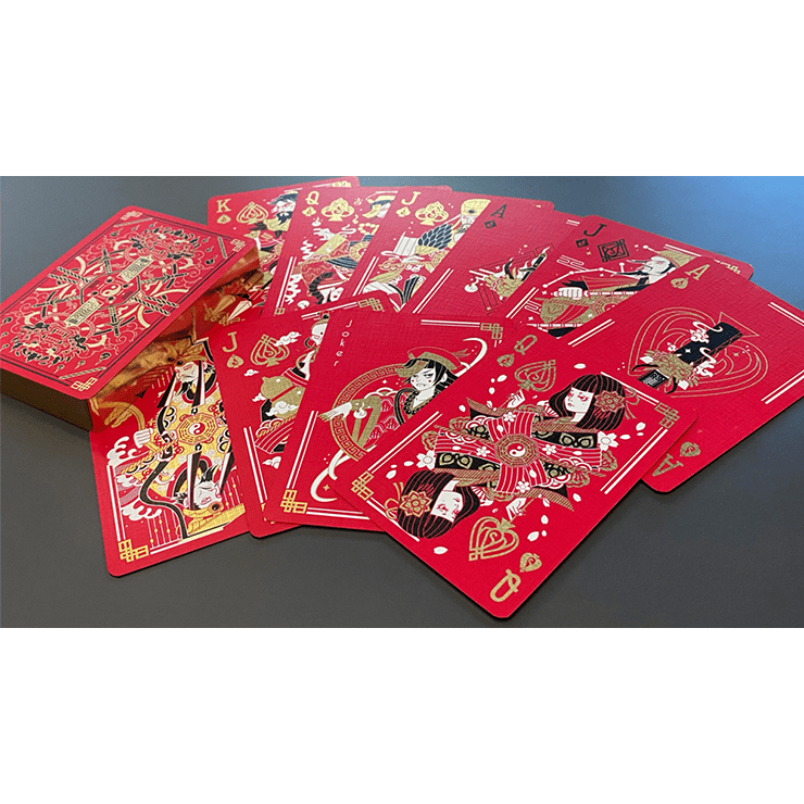 Geung Si The Torpor (Red) Playing Cards