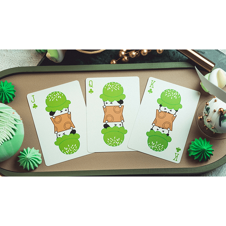 Glace Playing Cards (Green) by Bacon Playing Card Company