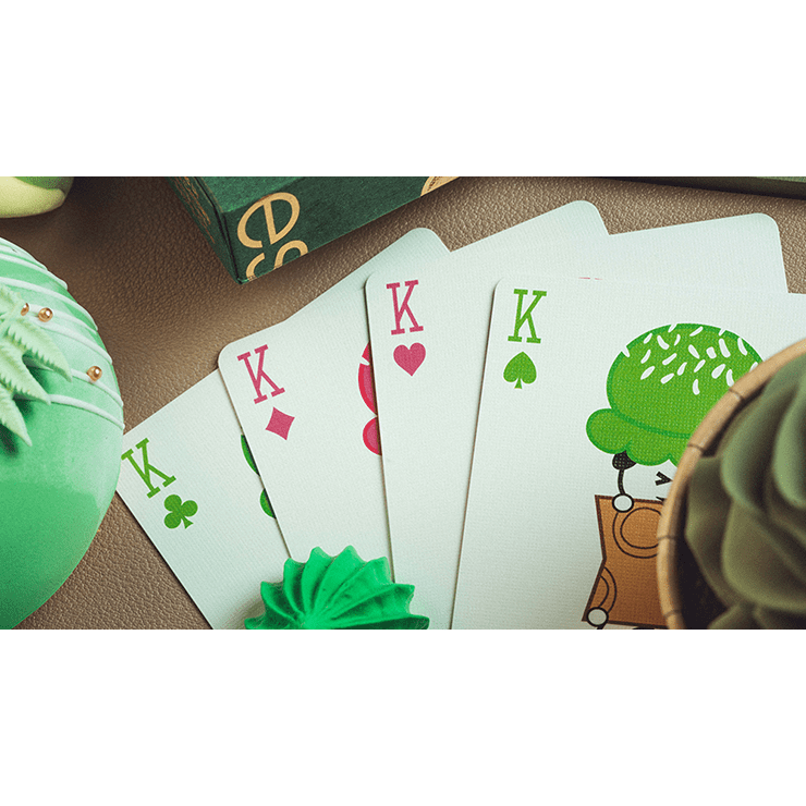 Glace Playing Cards (Green) by Bacon Playing Card Company