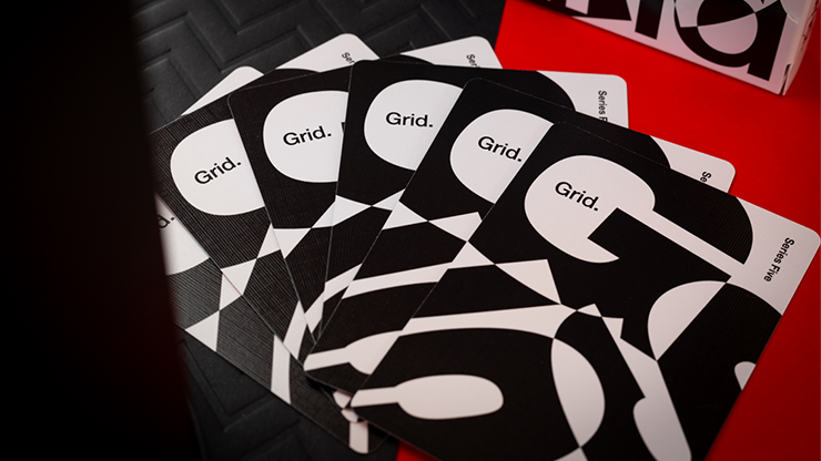 Grid Series Five- Typographic Playing Cards