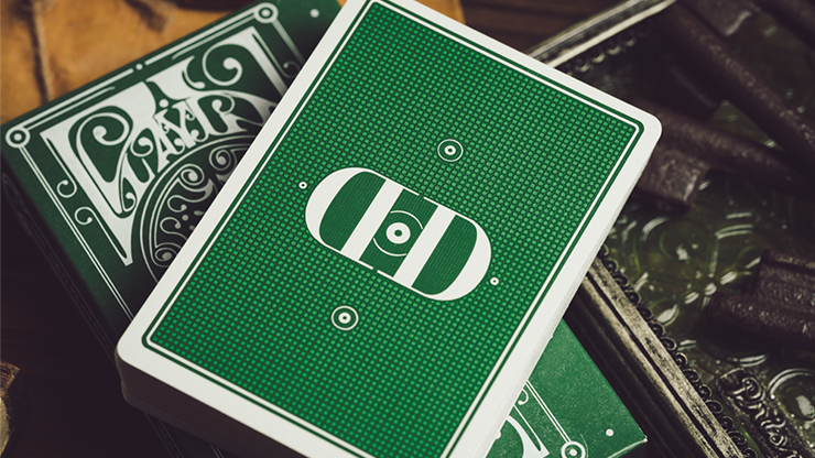 Smoke & Mirrors V9 (Green Edition) Playing Cards by Dan & Dave