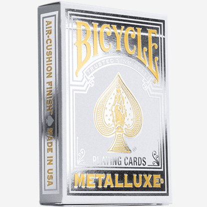 Bicycle Metalluxe Silver Playing Cards by US Playing Card Co.