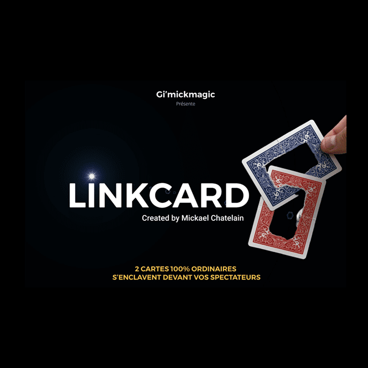 LinkCard RED (Gimmicks and Online Insruction) by Mickaël Chatelain - Trick