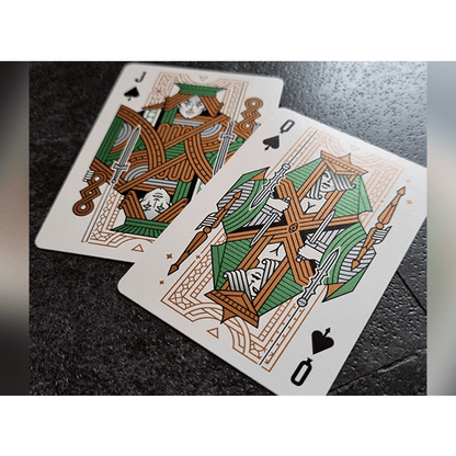 Damokles Cuprum Playing Cards by Giovanni Meroni