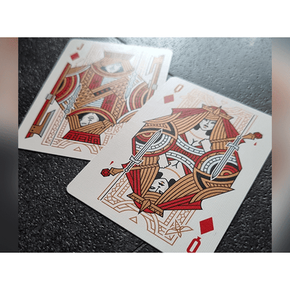 Damokles Cuprum Playing Cards by Giovanni Meroni