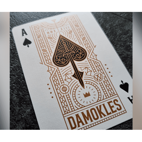 Damokles Cuprum Playing Cards by Giovanni Meroni