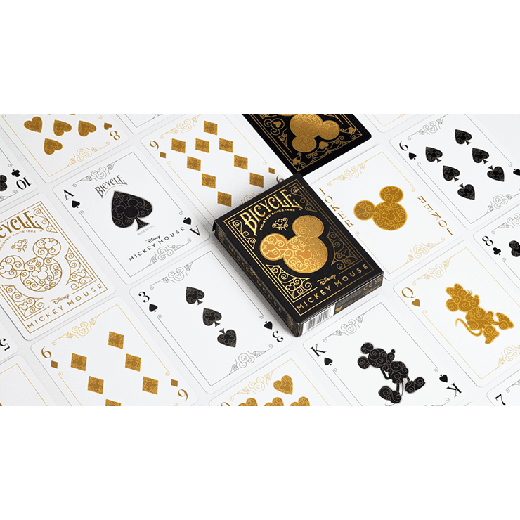 Bicycle Disney Mickey Mouse (Black and Gold) by US Playing Card Co.