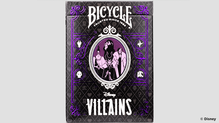 Bicycle Disney Villains (Purple)  by US Playing Card Co.