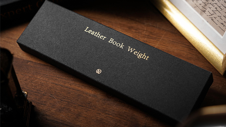 Leather Book Weight (Brown) by TCC Presents