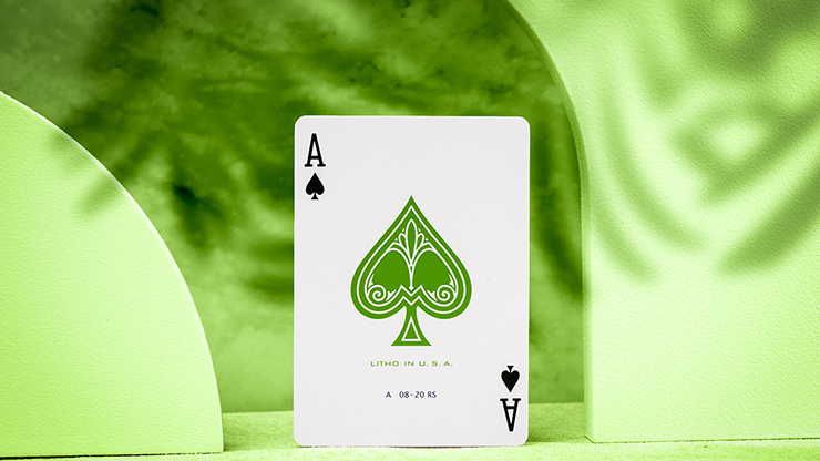 Jerry's Nugget Monotone (Metallic Green) Playing Cards