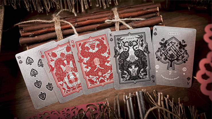 The Four Seasons Wooden Boxset Playing Cards