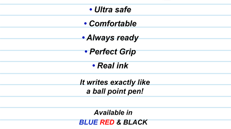 PEN WRITER Blue (Gimmicks and Online Instructions) by Vernet Magic - Trick