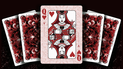 Grand Tulip Red Gilded Playing Cards